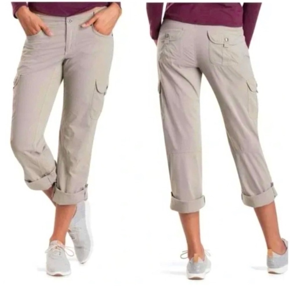 Kuhl Splash Tan Lightweight Utility Hiking Adjustable Cargo Pants Size 12